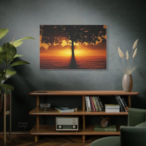 91638-444.jpg Sunrise Tree Silhouette Nature Standard Canvas