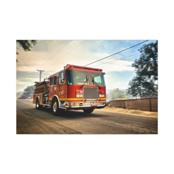 91638-46.jpg Speeding Fire Truck Standard Canvas