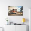 91638-47.jpg Speeding Fire Truck Standard Canvas