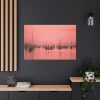 91638-509.jpg Pink Photo With Boats Standard Canvas