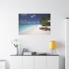91638-533.jpg Tropical Beach, Trees, Shoreline in Summer Standard Canvas