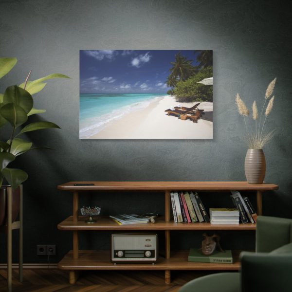 91638-535.jpg Tropical Beach, Trees, Shoreline in Summer Standard Canvas