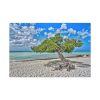 Water Texture of Beach Scenery Standard Canvas
