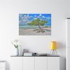 Water Texture of Beach Scenery Standard Canvas