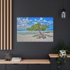Water Texture of Beach Scenery Standard Canvas