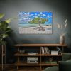 Water Texture of Beach Scenery Standard Canvas