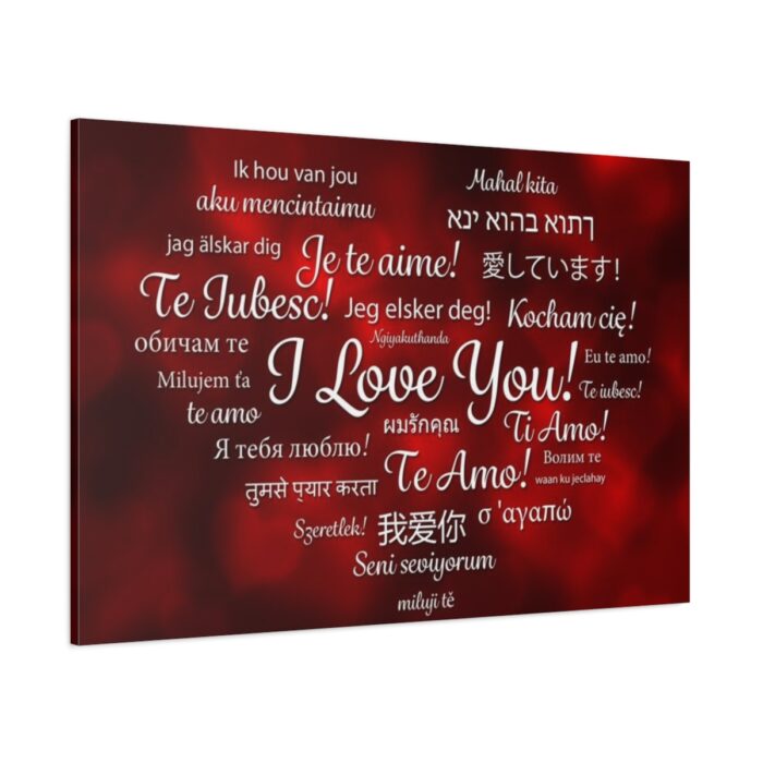 Love Languages Standard Canvas - Image 1