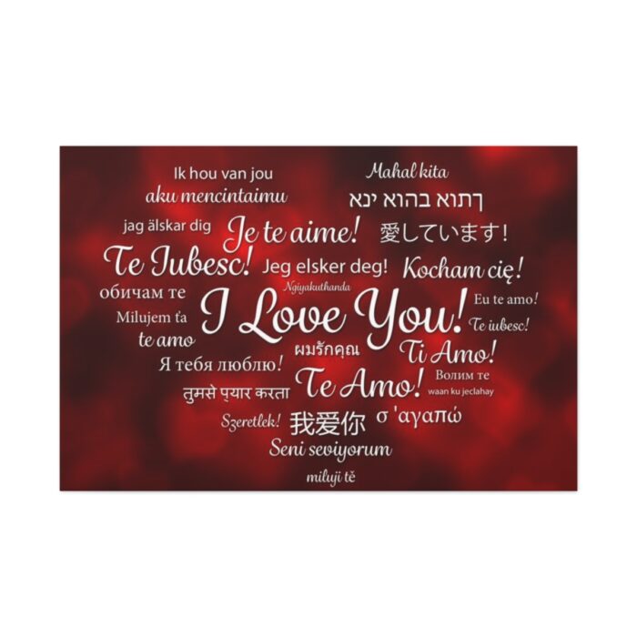 Love Languages Standard Canvas - Image 2
