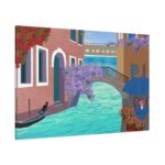 Channel Houses Italy Venice Standard Canvas