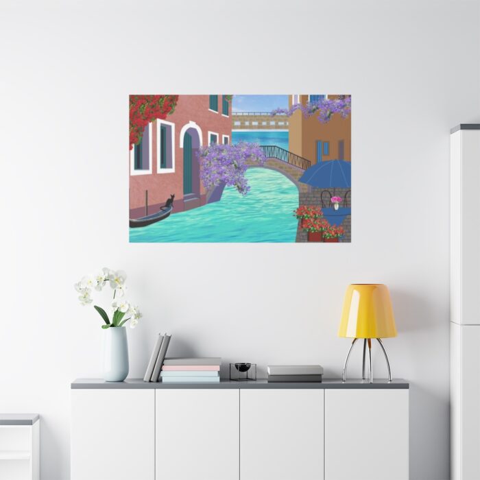 Channel Houses Italy Venice Standard Canvas - Image 3
