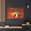 91638-599.jpg Sunset Girl Swing Silhouette Standard Canvas