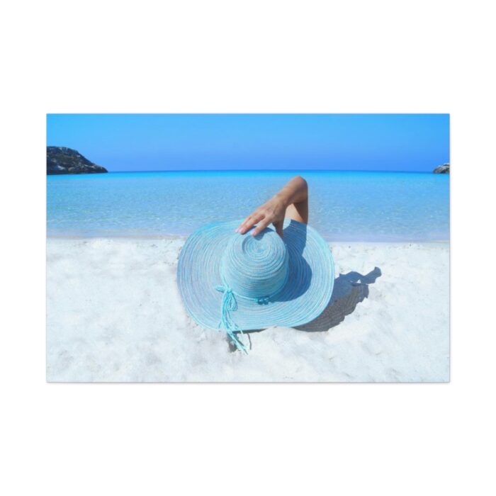 Woman On The Beach Standard Canvas - Image 2