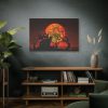 91638-64.jpg Halloween Mansion and Moon Standard Canvas