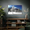 91638-670.jpg Blue Sky Cold Daylight Fosty Trees Standard Canvas