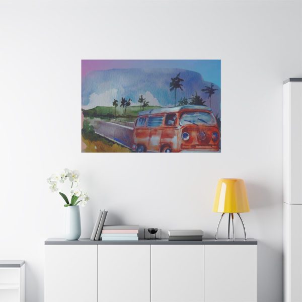 Vintage Hawaiian Bus Standard Canvas