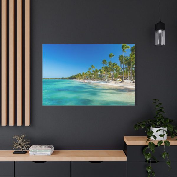 91638-694.jpg Palm Trees On The Beach Standard Canvas