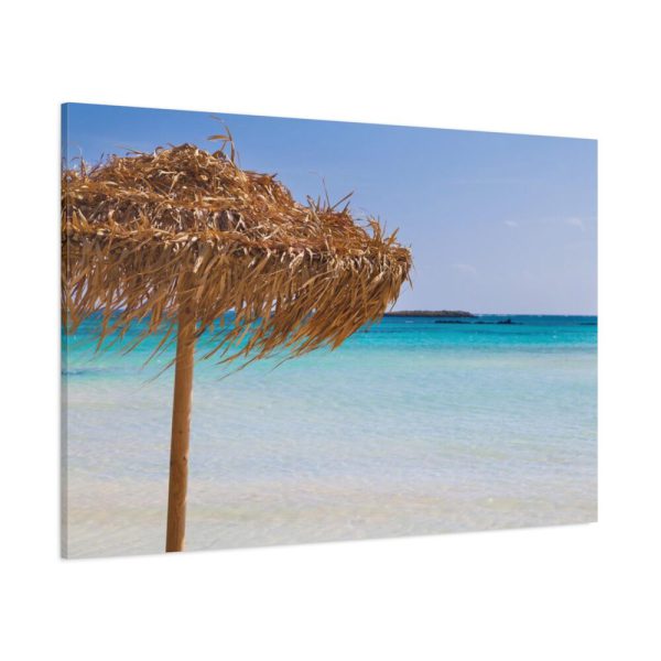 Parasol On The Beach Standard Canvas