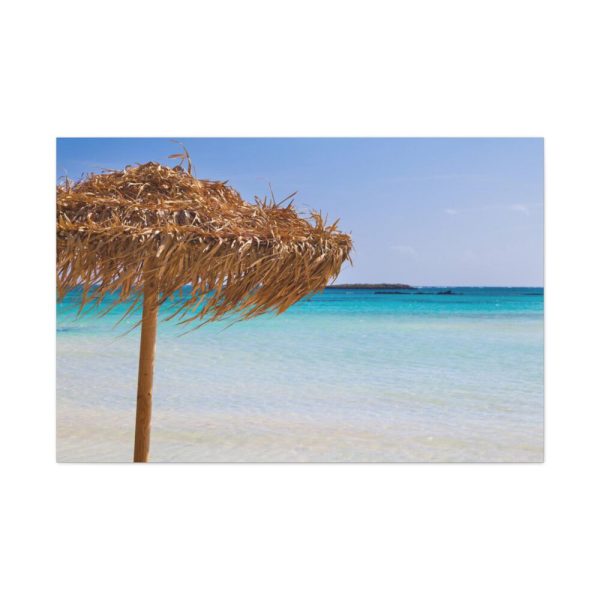 Parasol On The Beach Standard Canvas