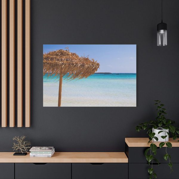 Parasol On The Beach Standard Canvas