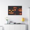 91638-72.jpg Halloween Pumpkin With Candles Inside Standard Canvas