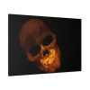 91638-75.jpg Human Skull in Dark Standard Canvas