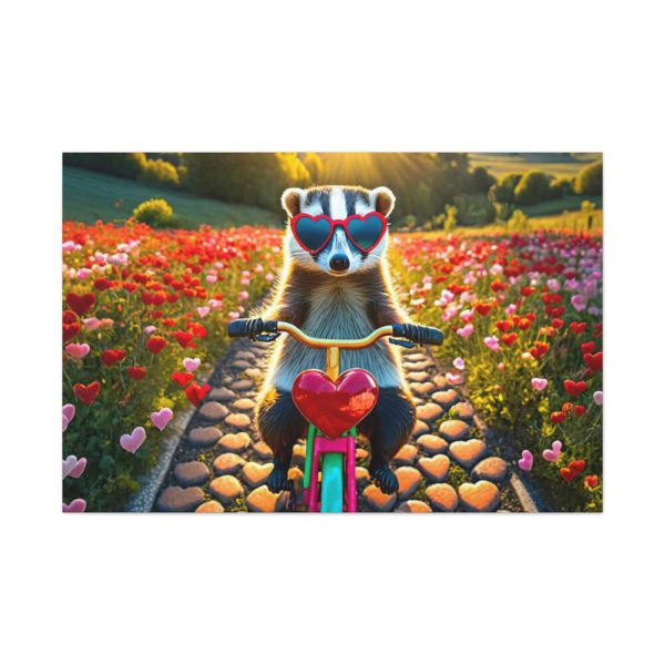 Animal on Bicycle Standard Canvas