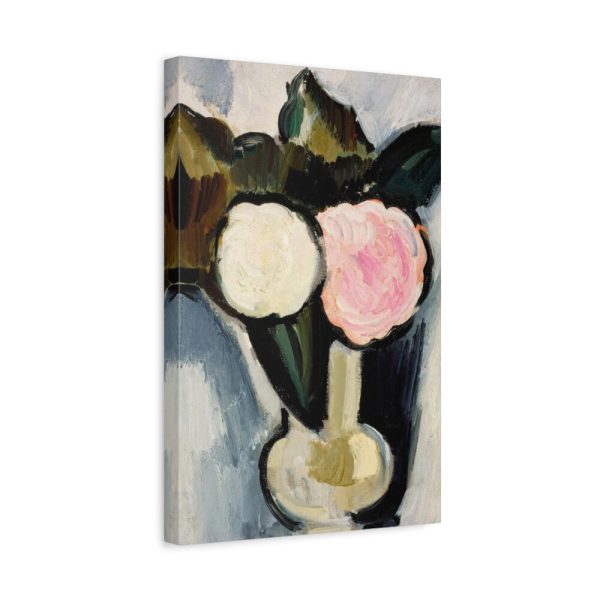91644-1.jpg Pink and White Flowers in a Vase by Marsden Hartley Standard Canvas