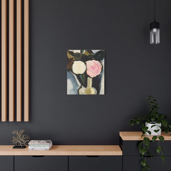 91649-3.jpg Pink and White Flowers in a Vase by Marsden Hartley Standard Canvas