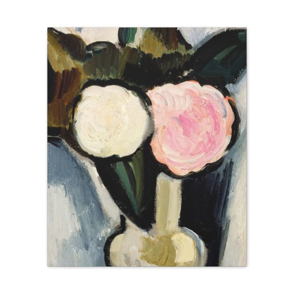 91649.jpg Pink and White Flowers in a Vase by Marsden Hartley Standard Canvas