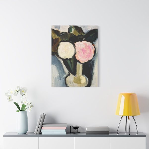 91652-2.jpg Pink and White Flowers in a Vase by Marsden Hartley Standard Canvas