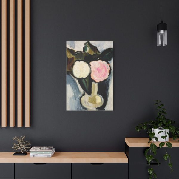 91653-3.jpg Pink and White Flowers in a Vase by Marsden Hartley Standard Canvas