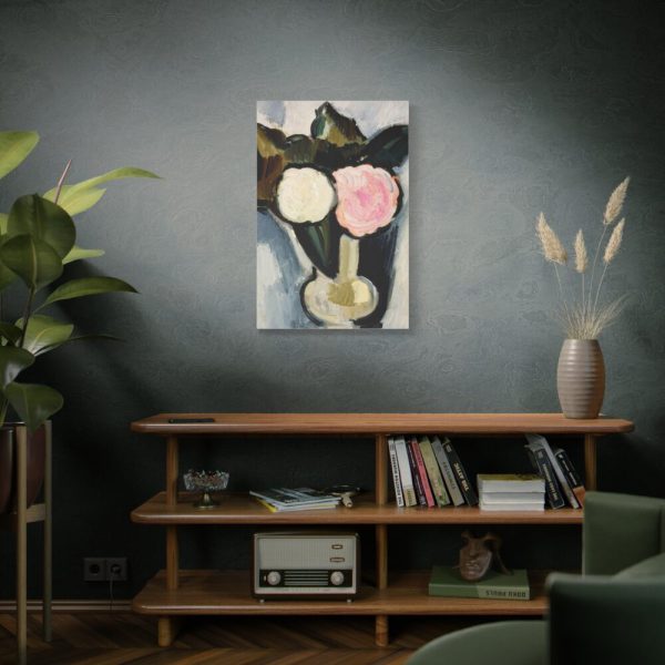 91653-4.jpg Pink and White Flowers in a Vase by Marsden Hartley Standard Canvas