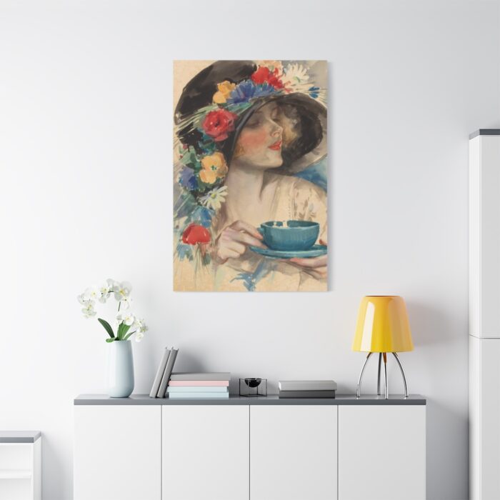 Vintage Coffee Drink Art Standard Canvas - Image 3