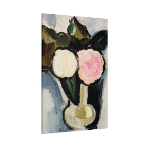91655-110.jpg Pink and White Flowers in a Vase by Marsden Hartley Standard Canvas