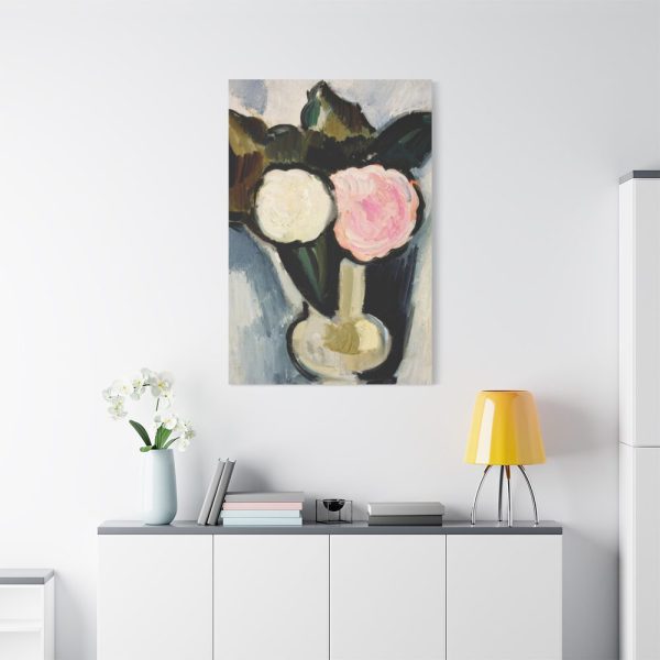 91655-112.jpg Pink and White Flowers in a Vase by Marsden Hartley Standard Canvas