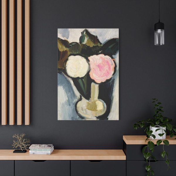 91655-113.jpg Pink and White Flowers in a Vase by Marsden Hartley Standard Canvas