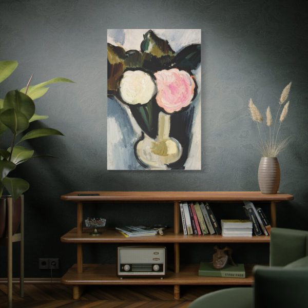 91655-114.jpg Pink and White Flowers in a Vase by Marsden Hartley Standard Canvas