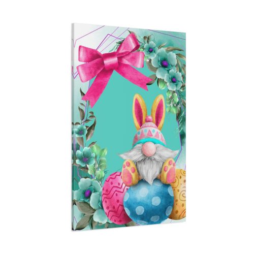 Easter Bunny Gnome And Eggs Standard Canvas