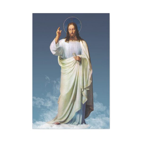 91655-161.jpg Jesus Christ in the Clouds Standard Canvas
