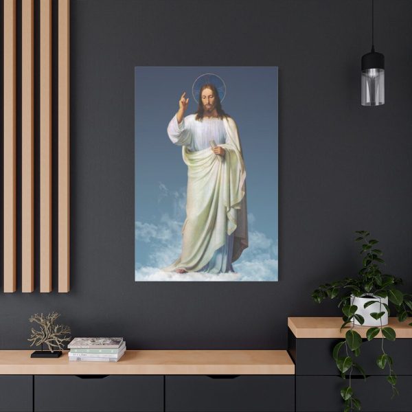 91655-163.jpg Jesus Christ in the Clouds Standard Canvas