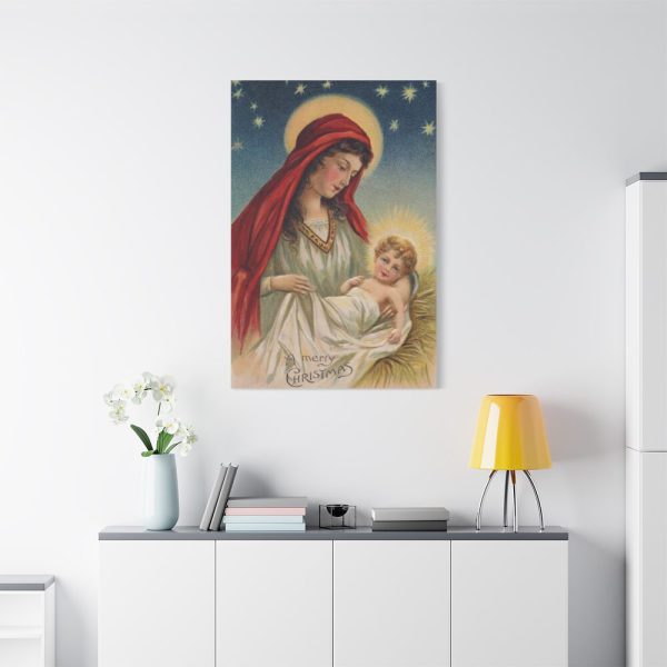 91655-167.jpg Vintage Christmas Jesus Mary Standard Canvas