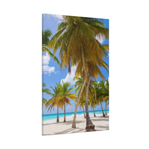Palm Trees On The Beach Standard Canvas