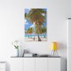 91655-187.jpg Palm Trees On The Beach Standard Canvas