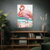 Flamingo On Tropical Beach Standard Canvas