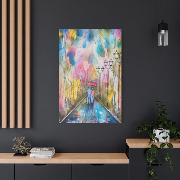 Couple in Rain Standard Canvas
