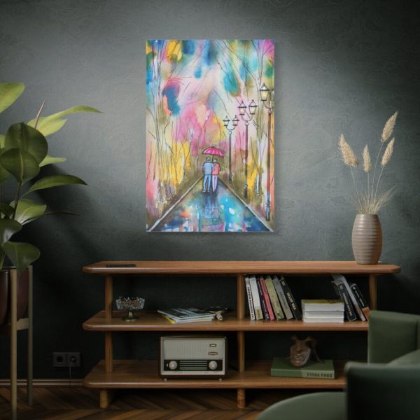 Couple in Rain Standard Canvas