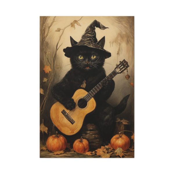 91655-46.jpg Black Cat Musician Poster Standard Canvas