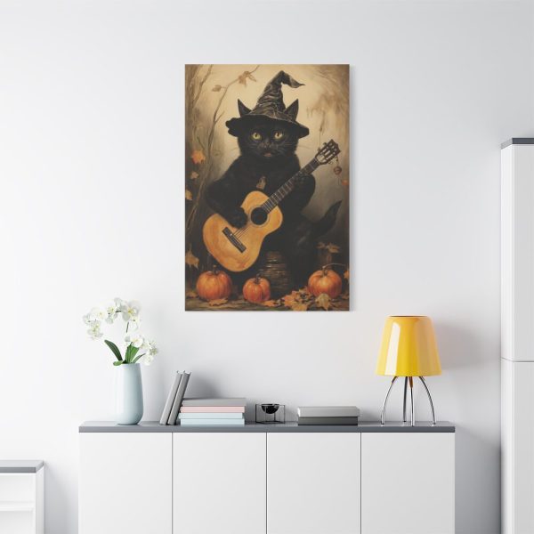 91655-47.jpg Black Cat Musician Poster Standard Canvas