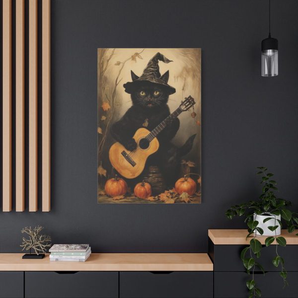 91655-48.jpg Black Cat Musician Poster Standard Canvas