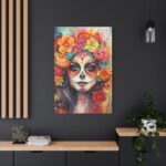 Day Of The Dead Portrait Standard Canvas - Image 4